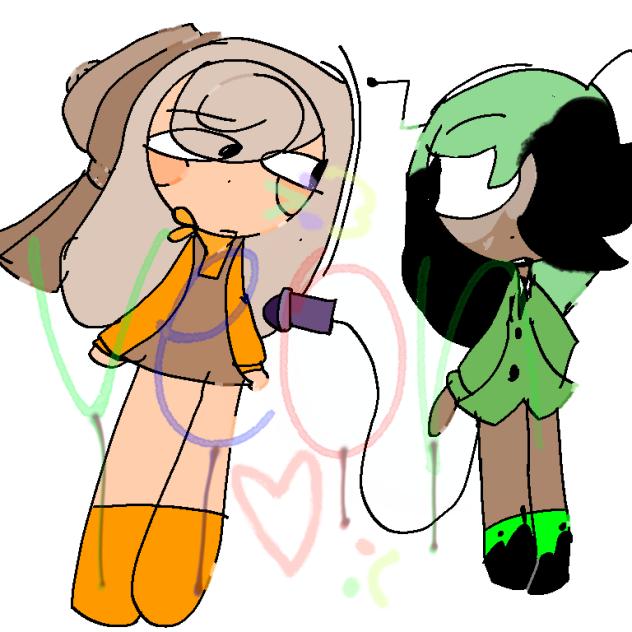 Shelly and vee as humans 🐚📺