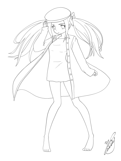 sound of spring wind（線画）
