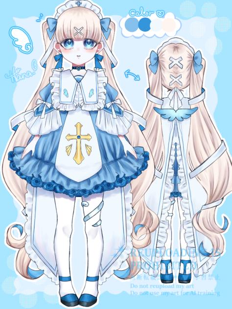 ✝️×🩵🪽(フリルver.)