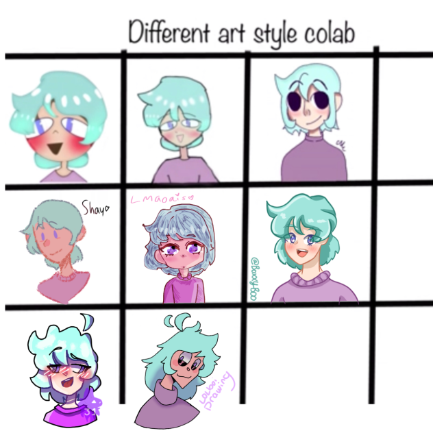 Different art-style collab