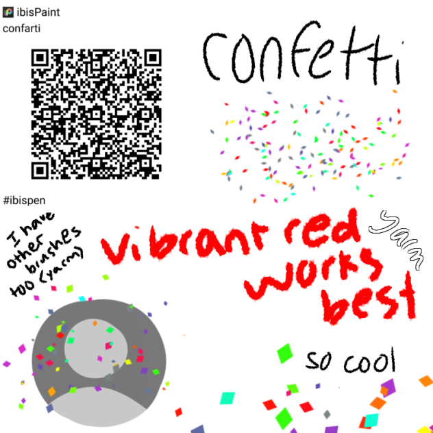 confetti brushh - ibisPaint