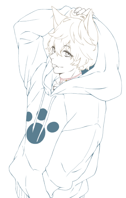 猫男子　描いてみた