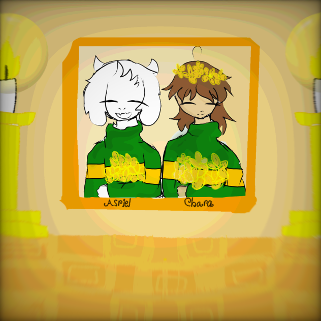 asriel and Chara ((finished)) - ibisPaint