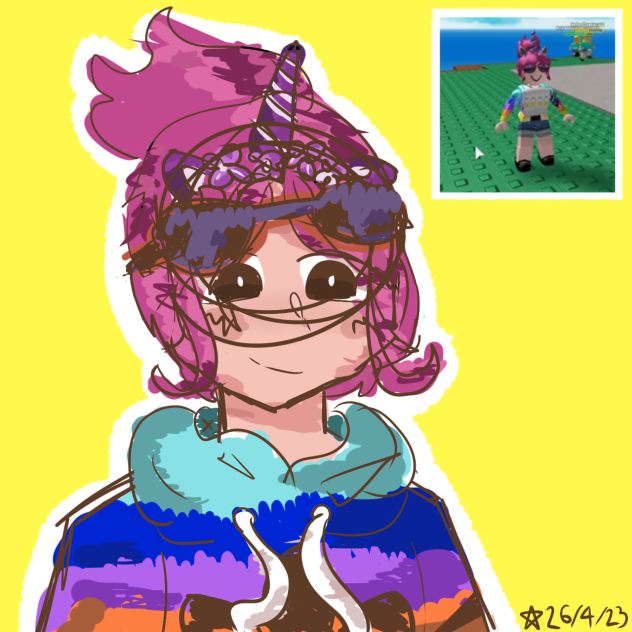 Sketch of my Old Roblox Character