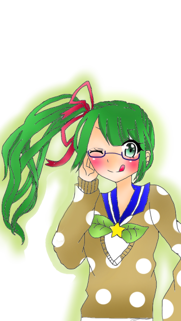 初めて指で書いた(´･ω･｀)