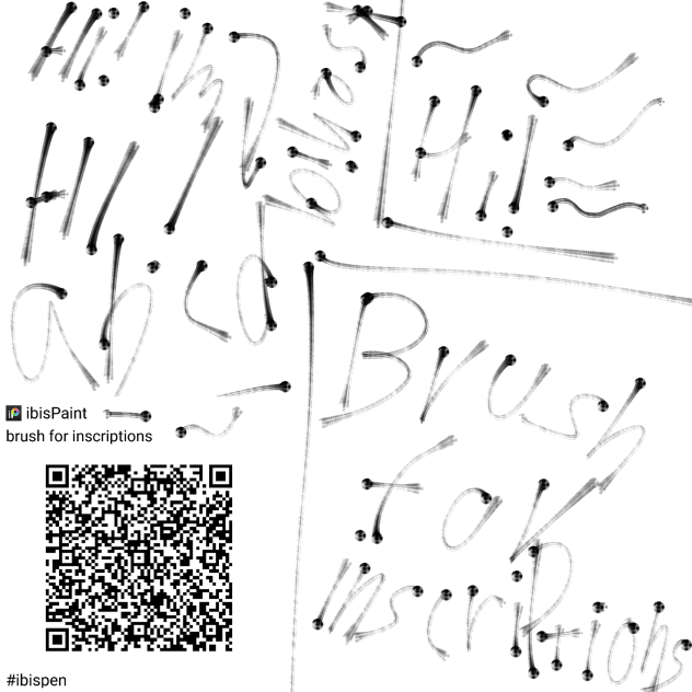🫠brush for inscriptions
