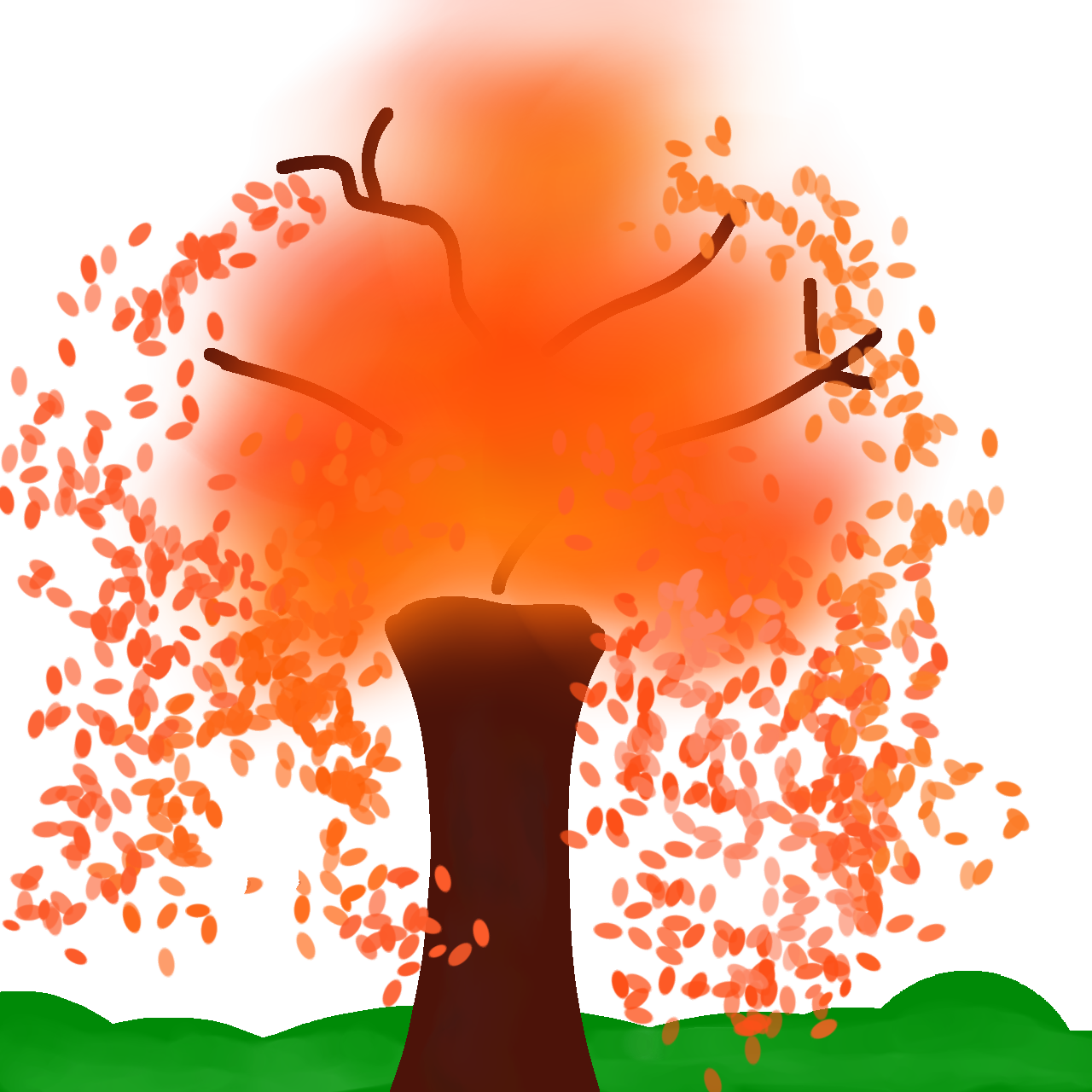 Autumn tree - ibisPaint