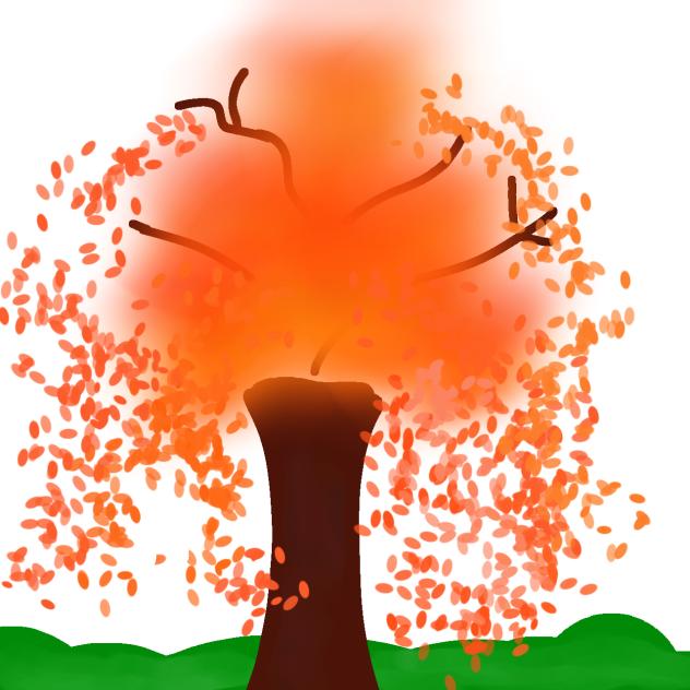 Autumn tree - ibisPaint