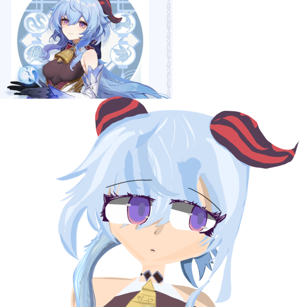 ganyu fanart (fill lasso art) ibisPaint