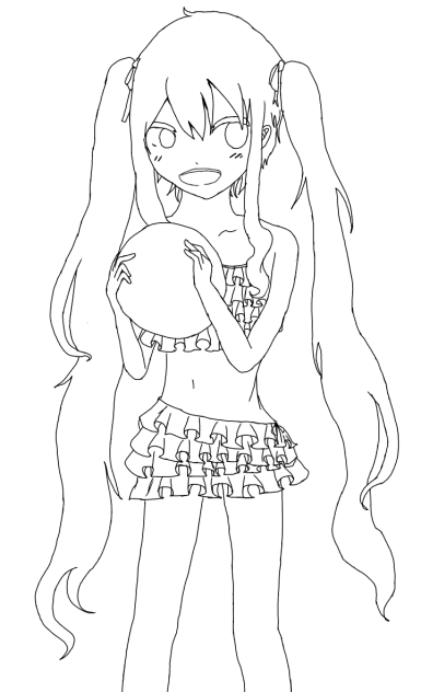 夏マリー【線画】