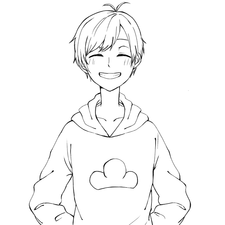 自分絵 おそ松兄さん 線画 Ibispaint