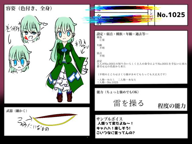 キャラ募参加！