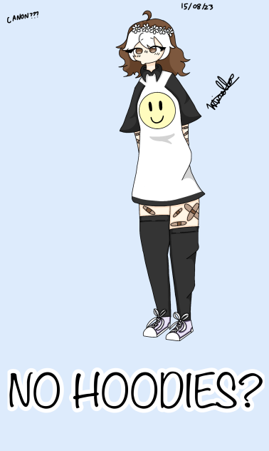 NO HOODIES meme and also NEW LUNA