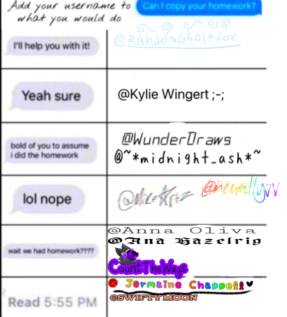 Can I Copy Your Homework - Collab!