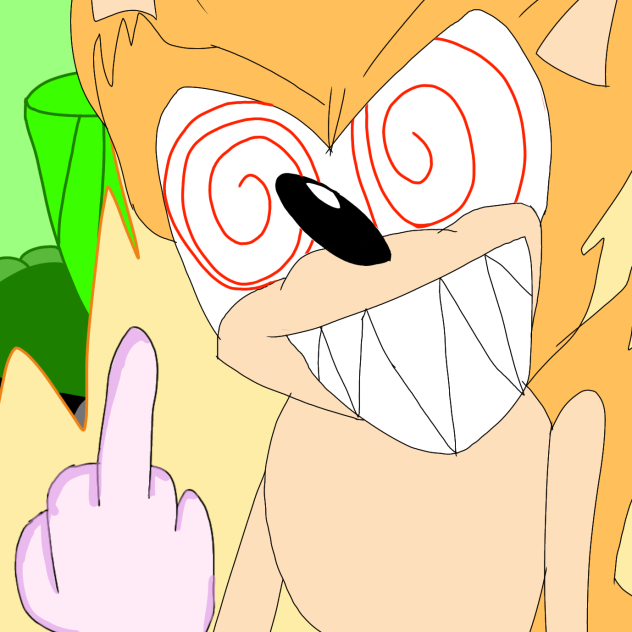 Just Fleetway Super Sonic being normal