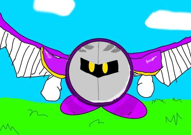 翼を広げるメタナイト