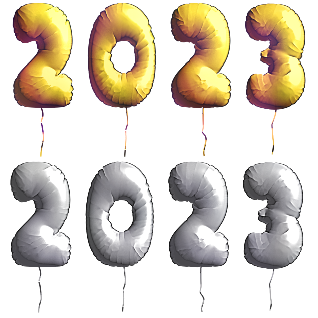 2023 balloon New year's