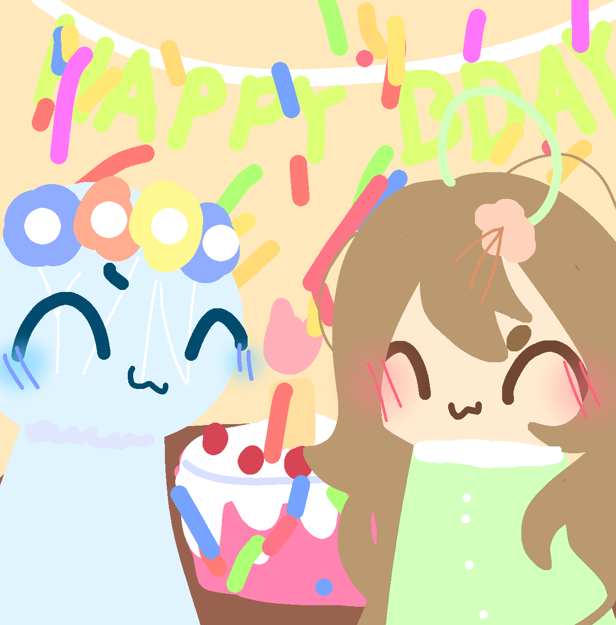 HAPPY BDAY TO MEHHHH - ibisPaint