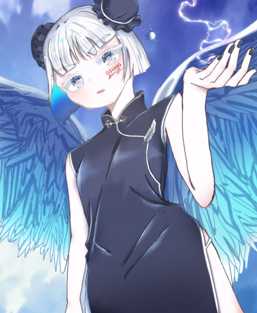 China+Droopy Eyes+Angel (チャイナ＋タレ目＋天使)