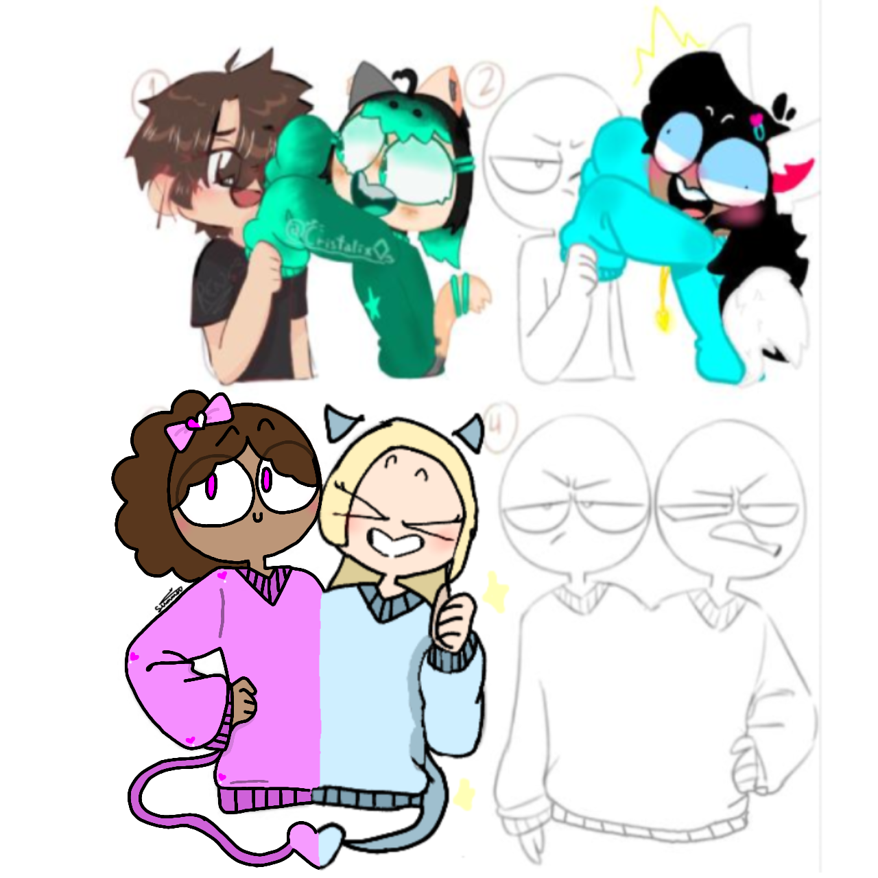 Cute colab! - ibisPaint