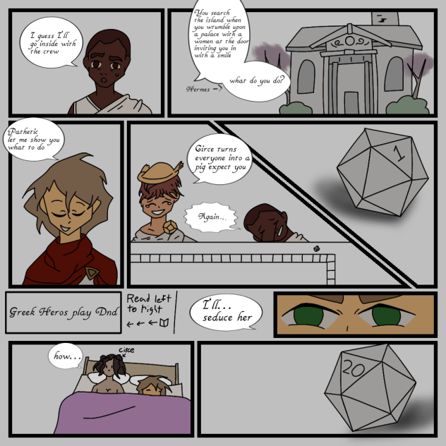 Greek heros playing DnD