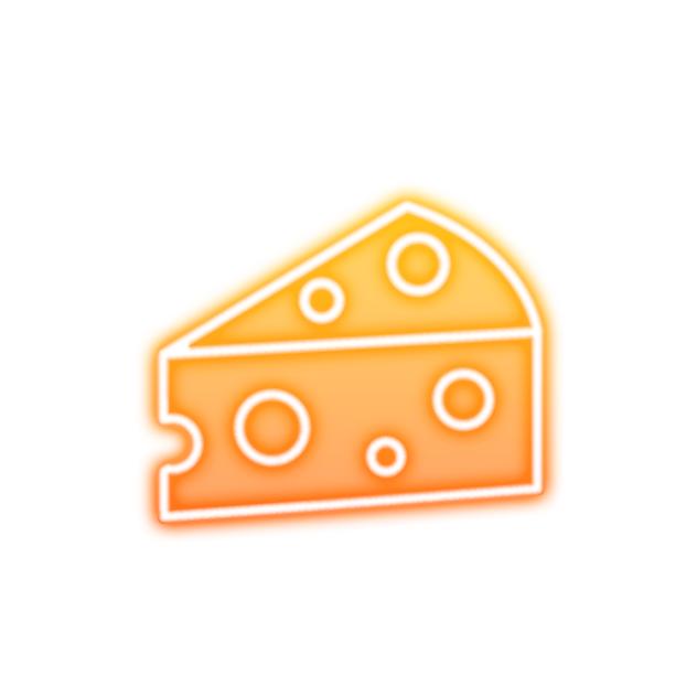 Cheese neon icon2