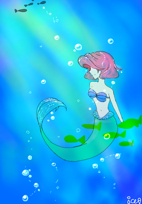 ショートヘアーアリエル Ibispaint