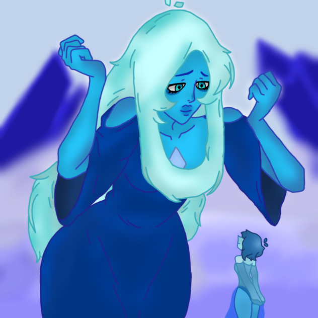 blue diamond old art