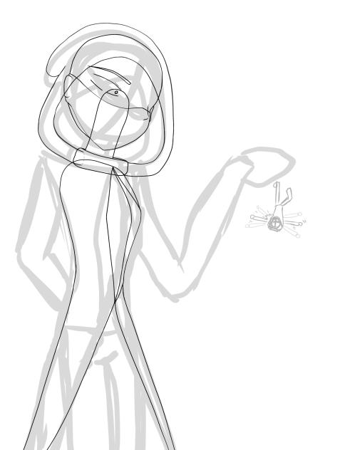 Vitch Holding Vexil (sketch outline)