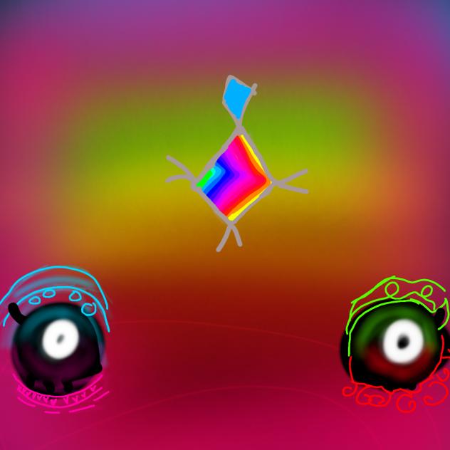 rainbow face thingy