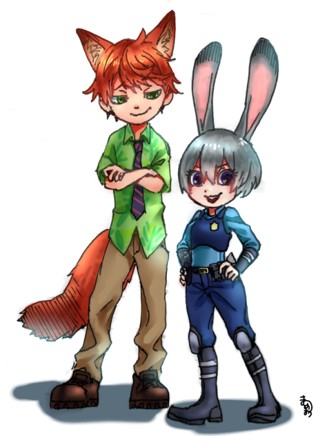 ズートピア擬人化