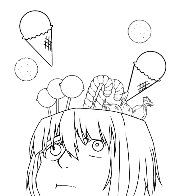 お菓子 🎃 塗り絵