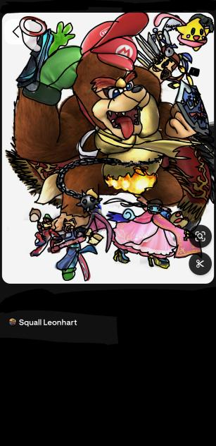 Smash Bros crew shitty drawing