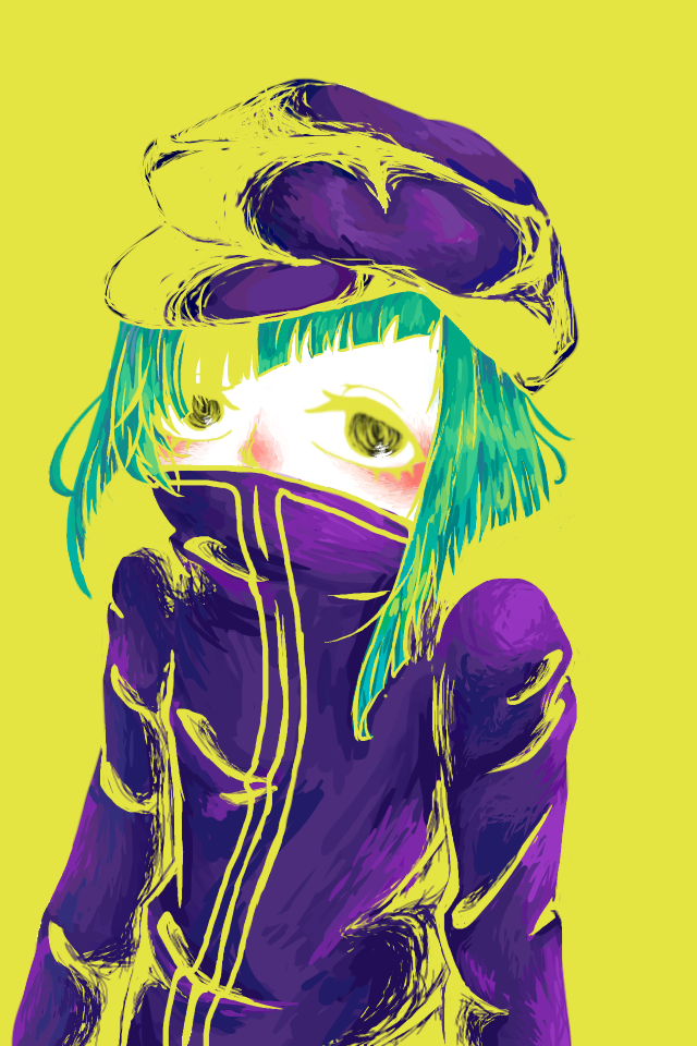 油絵風に色を塗ってみた Ibispaint