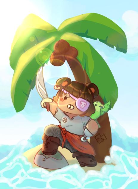 Still my sister but pirate theme