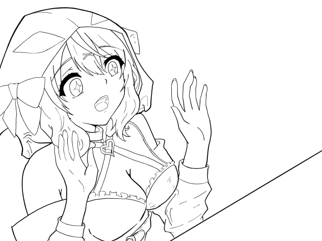 【線画】きらきら沙花叉