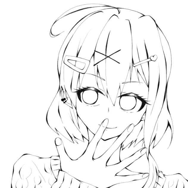 🤭🍬🍬　線画