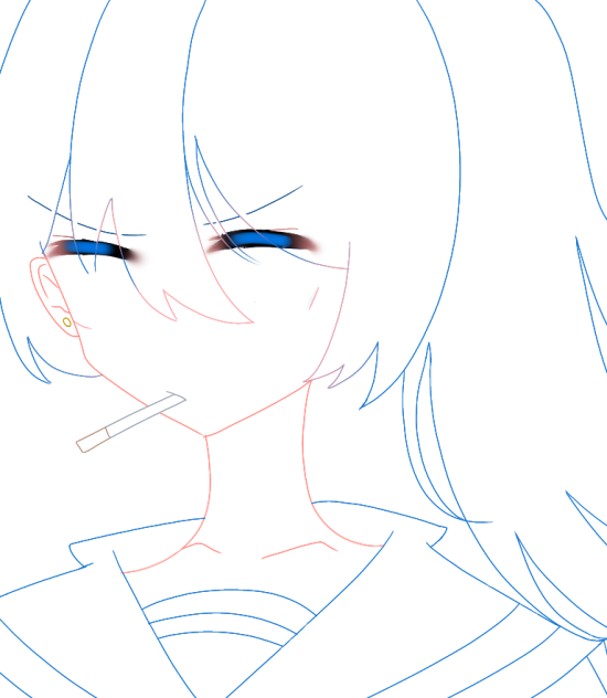 💙🚬【線画】