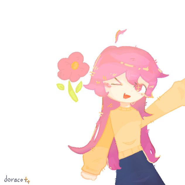pink hair girl 💕