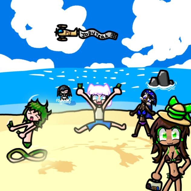 Beach day with Lisa - ibisPaint