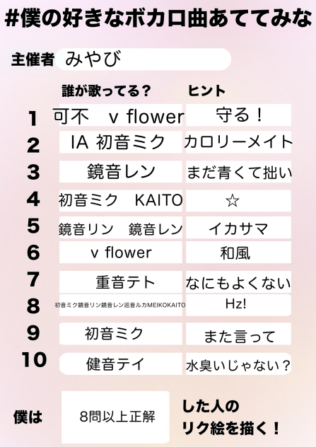 さあ当てられるかな？