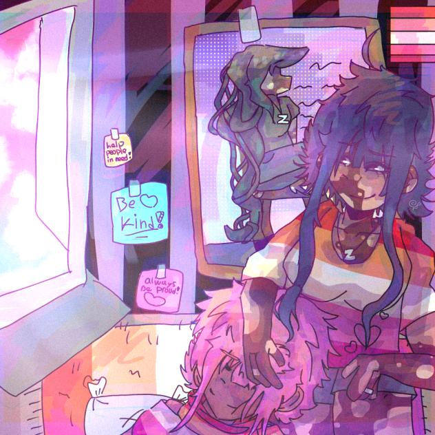 drawing for pride month!!