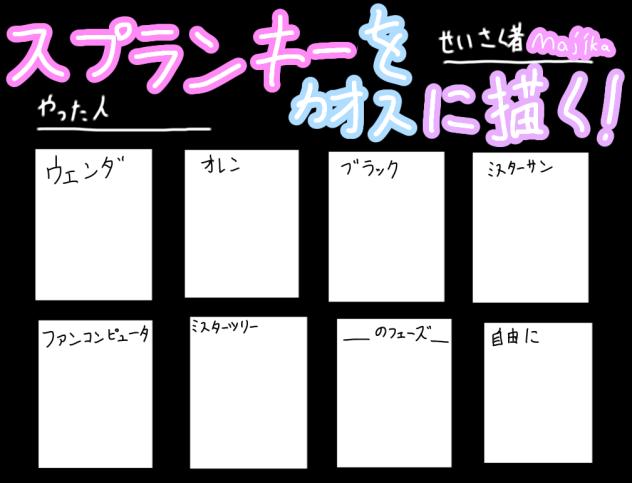 スプランキーをカオスに描く！