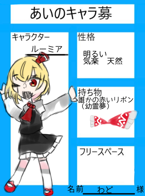 あいのキャラ募