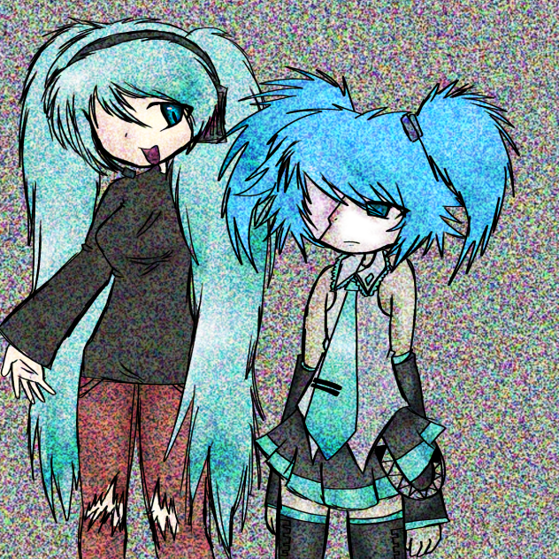 miku and sal REDRAW XD