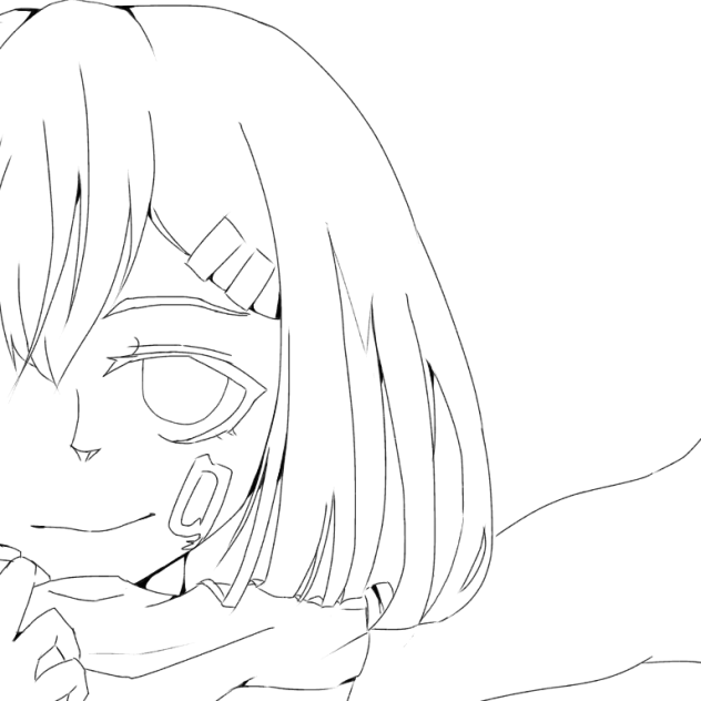 塗り絵 カゲプロ アヤノちゃん Ibispaint