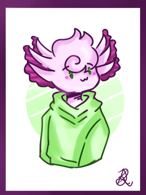 Random axolotl sketch