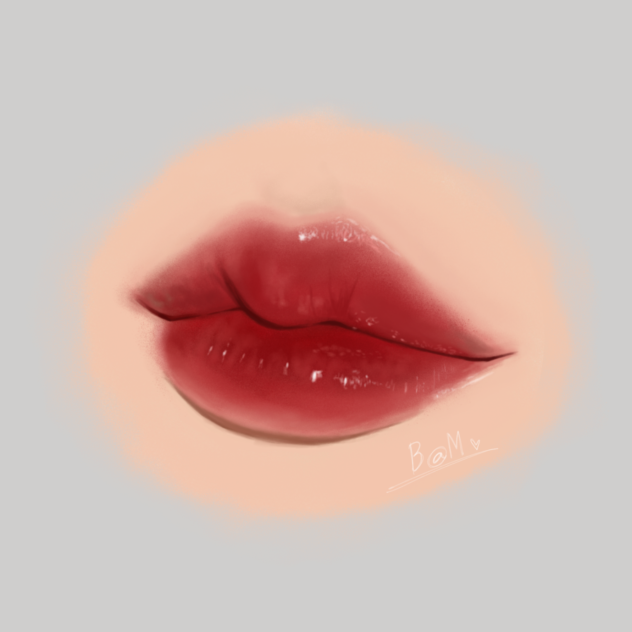 How to draw mouth🤔💋✍️