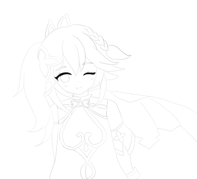 ナヒーダ　線画