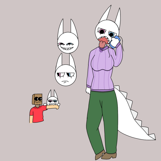 Buza with a mouth